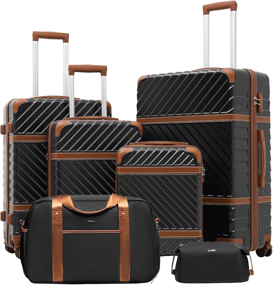 ☆★COOL LOOK！初級者には最適！キュー&ケース！★ Amazon.com | Coolife Luggage Set Suitcase Carry On Luggage PC